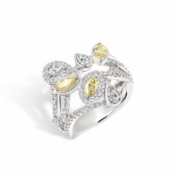 Nia Yellow Diamond Ring